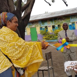 INAUGURATION DE LA BIBLIOTHEQUE "BABOUR TSION" PAR LA PRESIDENTE, LUCY AWASHO PRIMARY SCHOOL- 2016